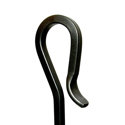 Shepherds Hook Fireplace Poker - 28" Long-Black Powdercoat