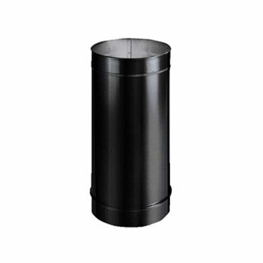7" x 12" HeatFab Single Wall Black Stovepipe - 2702B