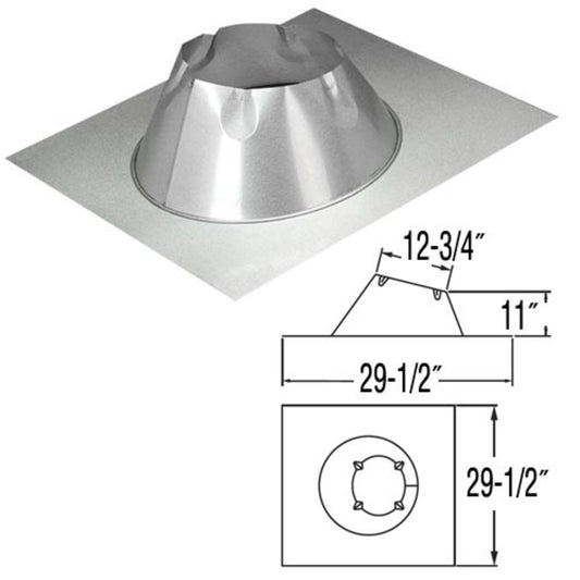 8" DuraPlus Flat Roof Flashing - 8DP-FF