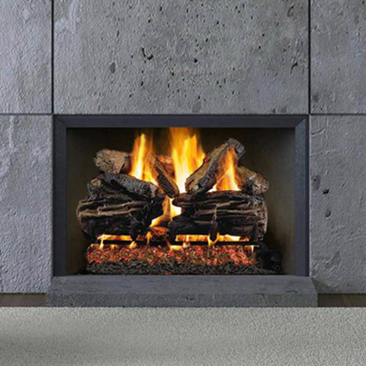 18''-30'' Peterson Real Fyre Charred Split Oak Vented Gas Log Kit