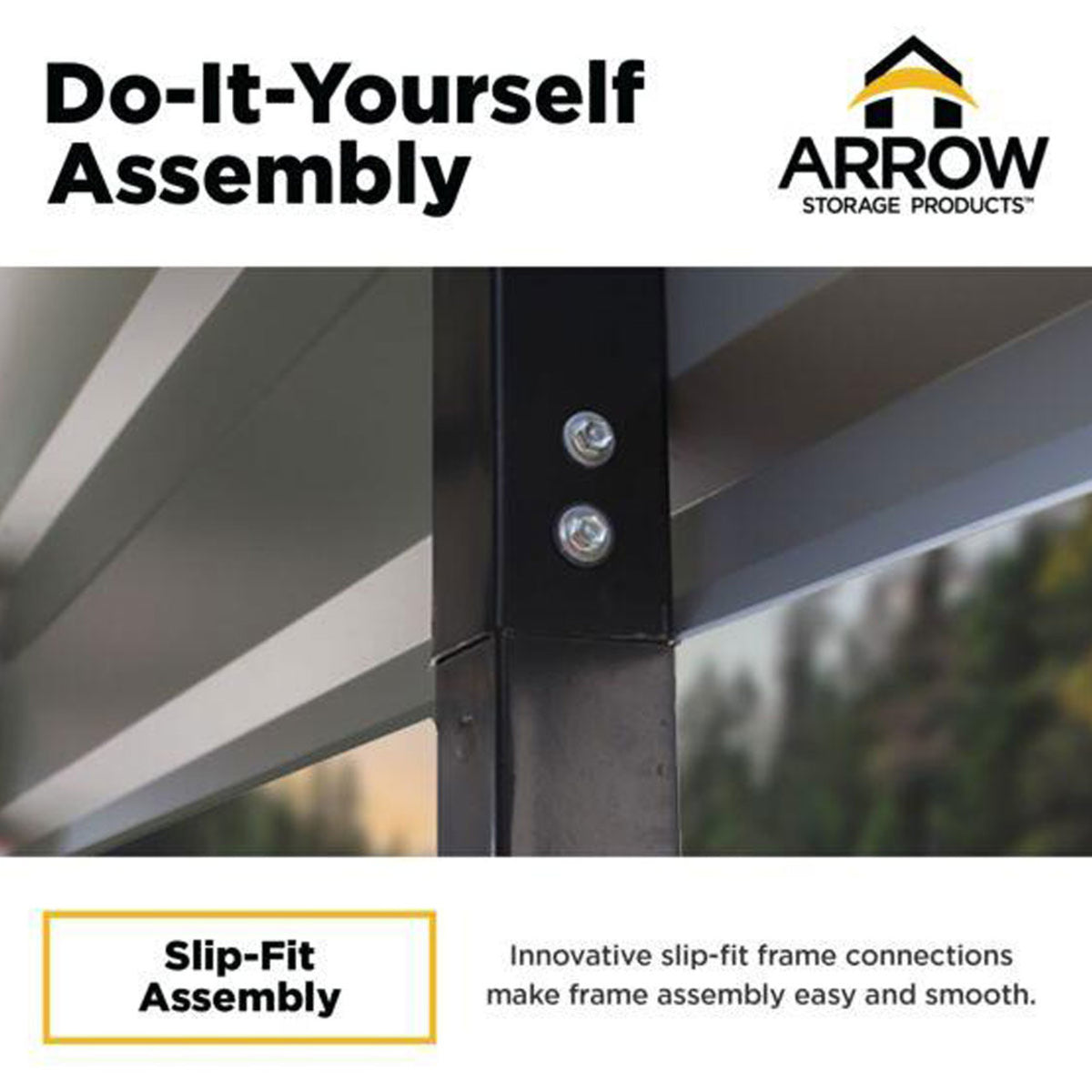 Arrow Carport 10' x 20' x 7 Ft. - Eggshell