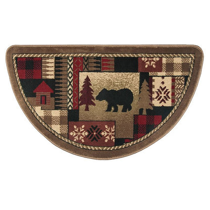 Goods of the Woods 42" x 25" Half Round Hearth Rugs
