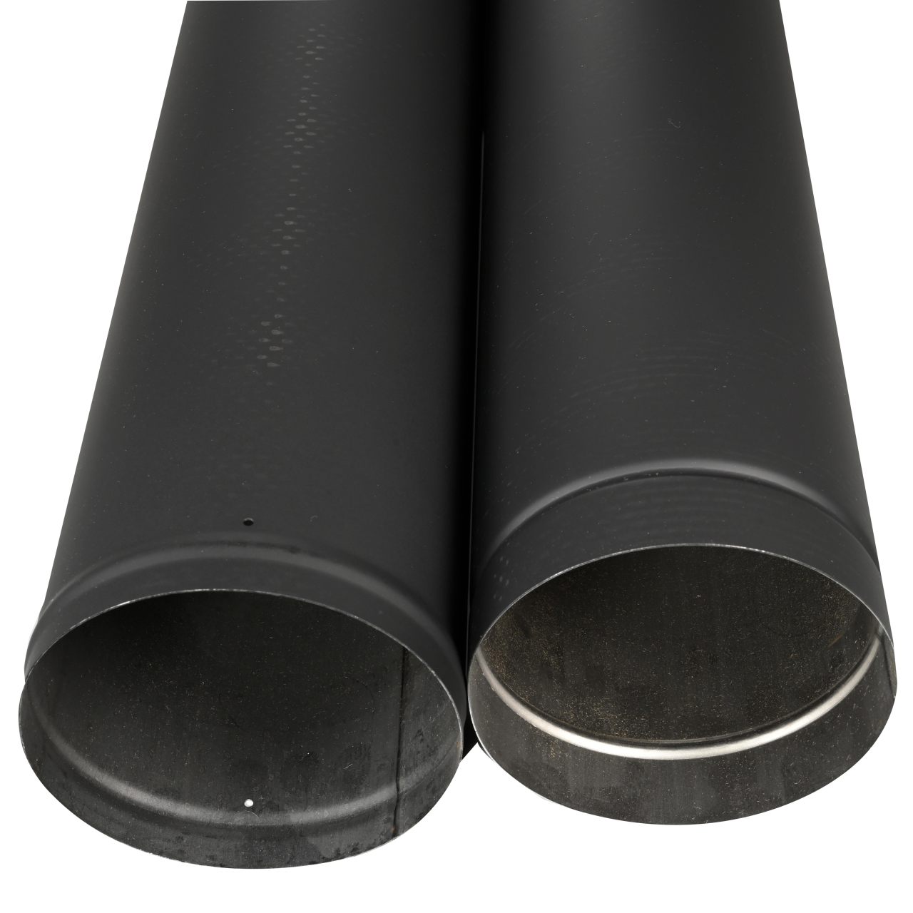 6" HeatFab 38" to 70" Adjustable Black Stovepipe - 2606B