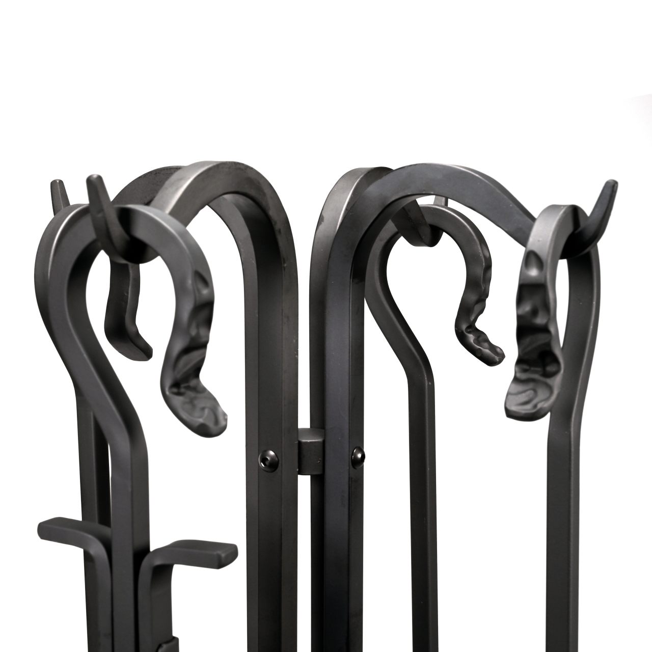 Pilgrim 5 Piece Forged Hearth Fireplace Tools - Matte Black
