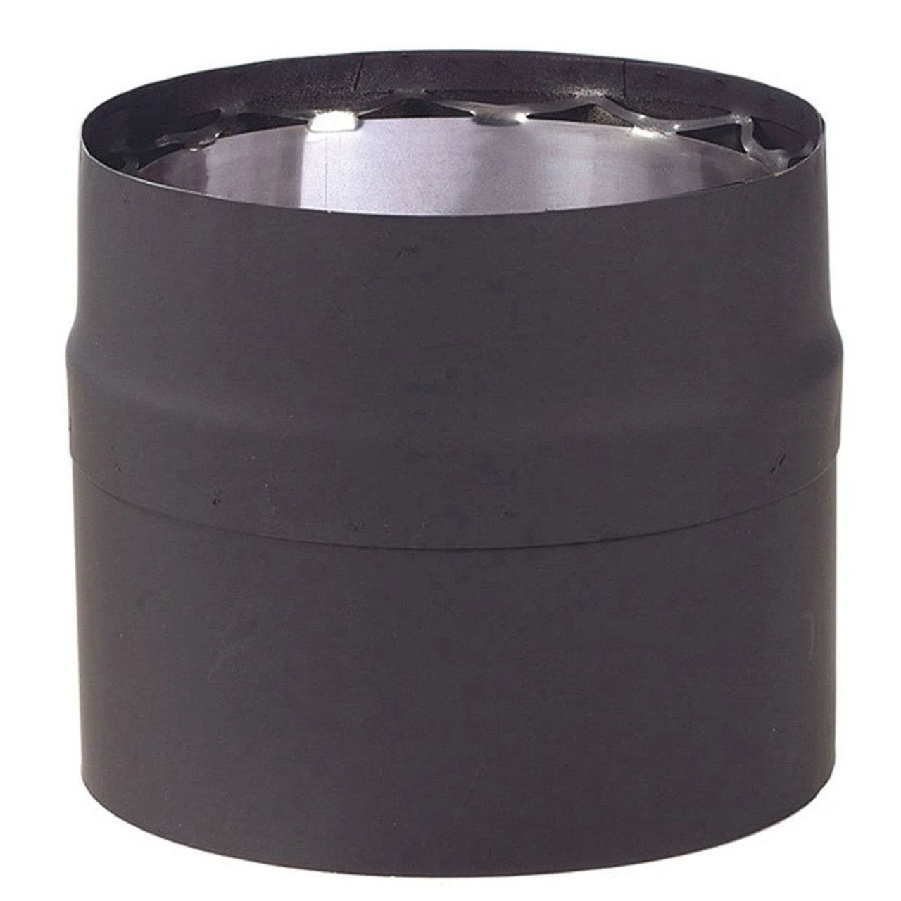 6" X 18" Ventis Double-Wall 304L Stainless Steel Black Slip Section - VDB0618SL