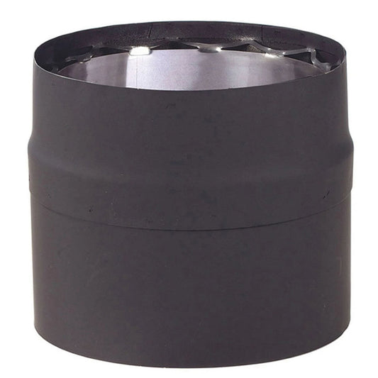 6" X 18" Ventis Double-Wall 304L Stainless Steel Black Slip Section - VDB0618SL