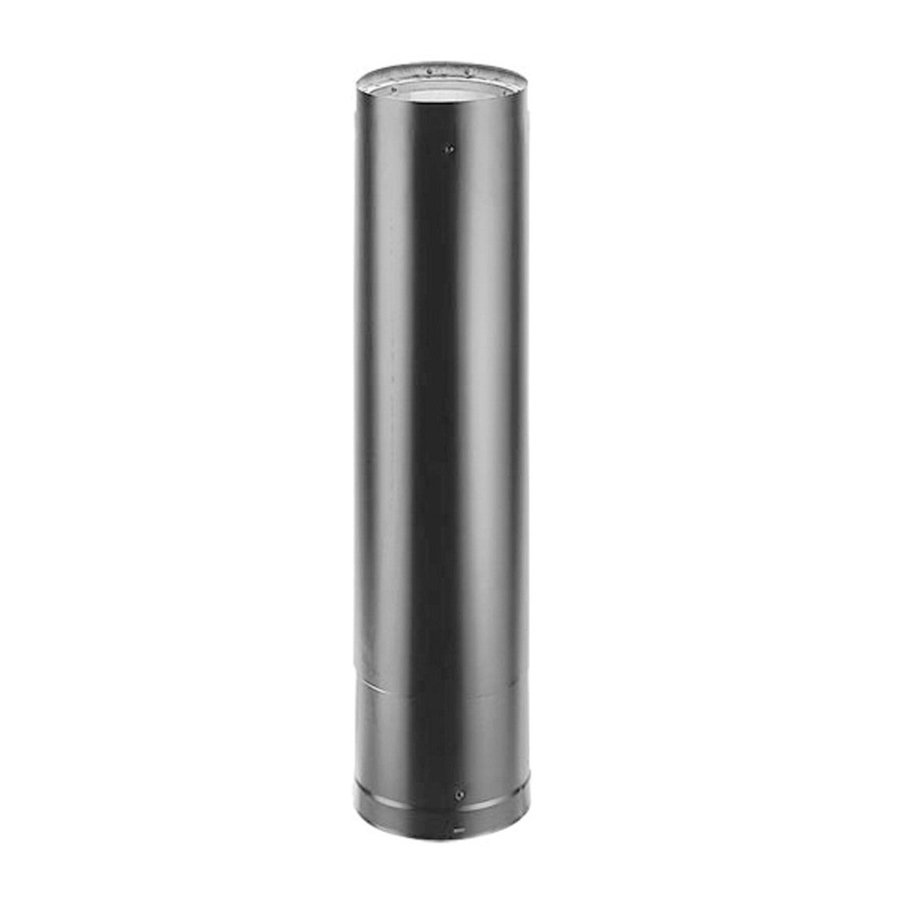 7" DVL 29" - 46" Double-Wall Telescoping Black Stove Pipe - 7DVL-46TA