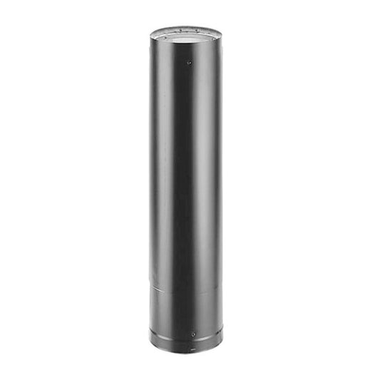 7" DVL 29" - 46" Double-Wall Telescoping Black Stove Pipe - 7DVL-46TA