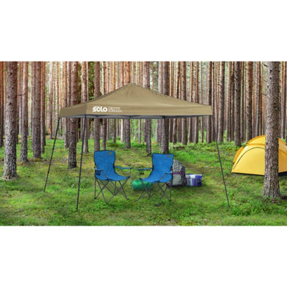 Solo Steel 90 11' x 11' Slant Leg Canopy - Khaki