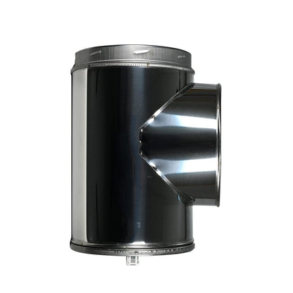 8" DuraTech Stainless Steel Standard Tee with Cap - 8DT-STSS