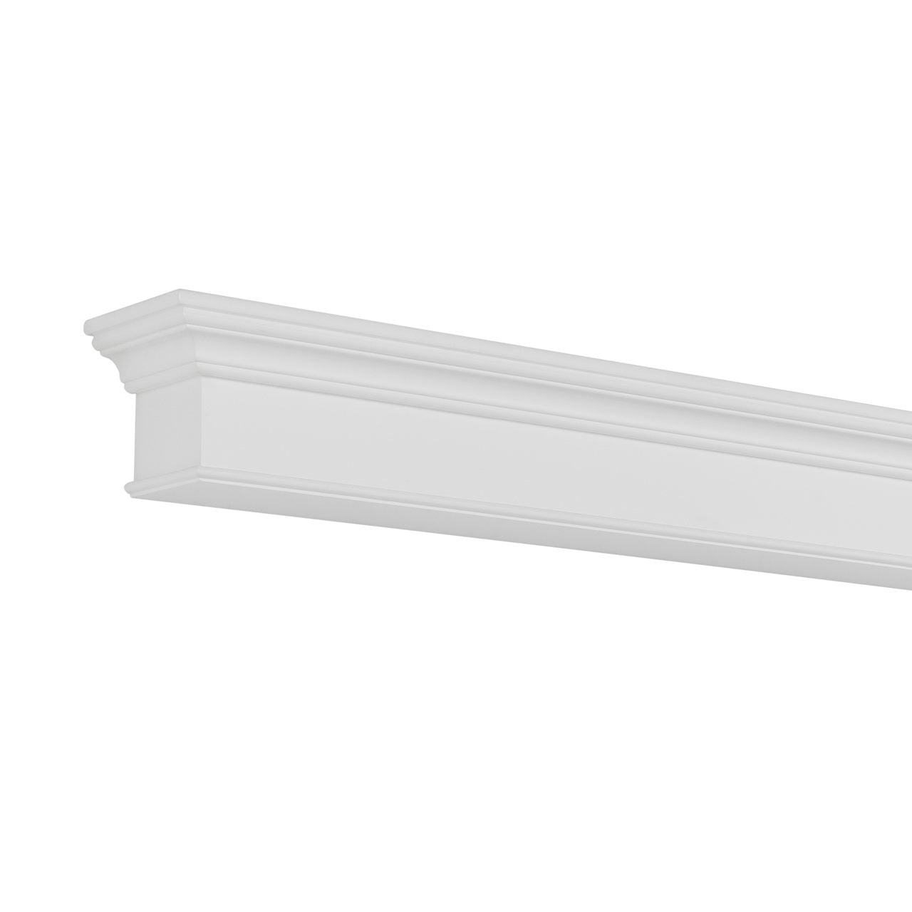 48" Henry MDF Fireplace Shelf by Pearl Mantels - White Paint Finish