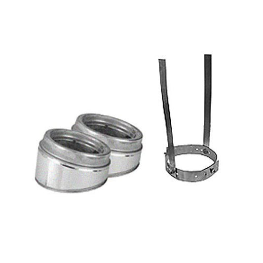 6" Selkirk 15 Degree Galvanized Elbow Kit - 206206G