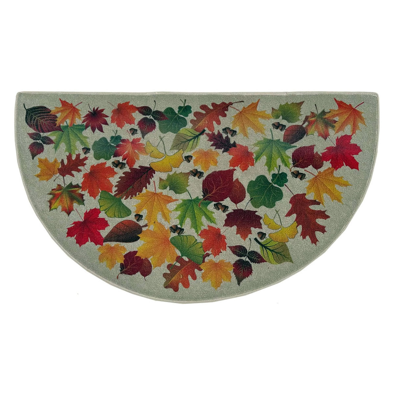 Goods of the Woods 4' Half Round Rugs, Winter 48x27