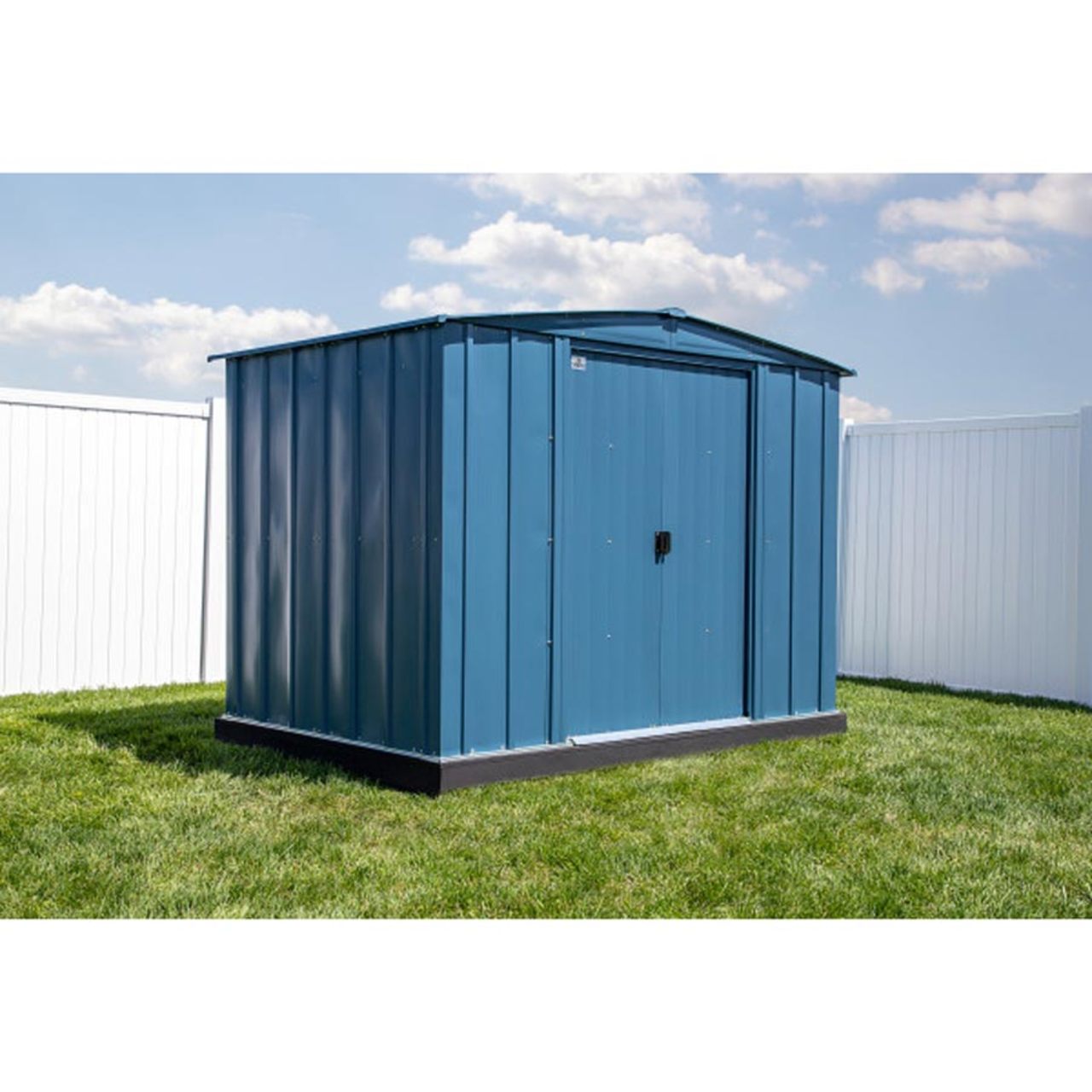 Arrow Classic Steel Storage Shed 8' x 6, Blue Gray