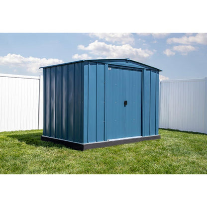 Arrow Classic Steel Storage Shed 8 x 6, Blue Gray