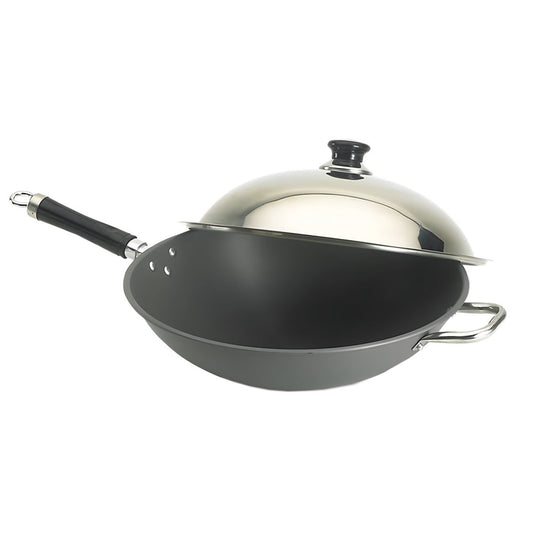 FireMagic 15" Wok with Stainless Steel Cover - 3572