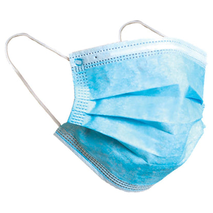 Altor Safety Surgical Mask 62222, 3-Ply ASTM Level 2, USA Made, Blue, Box of 50