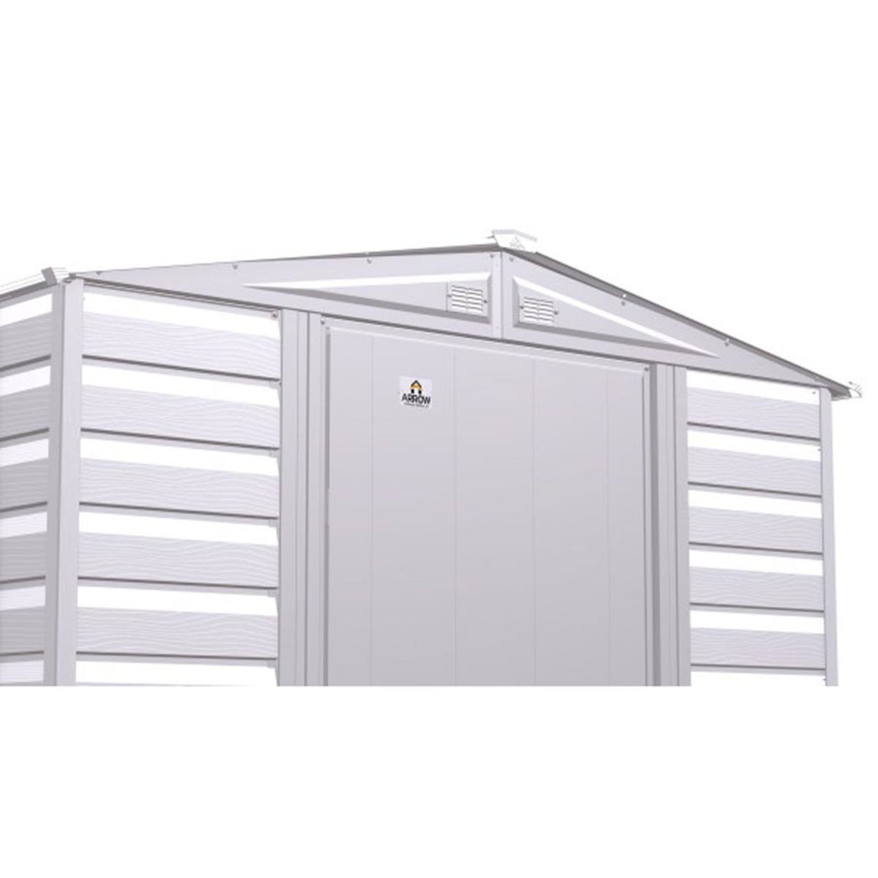 Arrow Select 6' x 7' Steel Storage Shed - Flute Gray