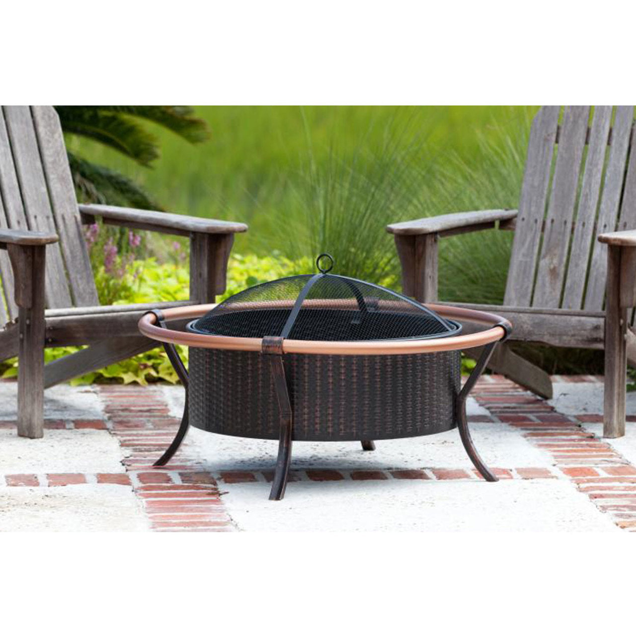 27.5" Copper Rail Fire Pit