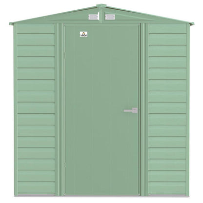 Arrow Select 6 x 5 Steel Storage Shed -  Sage Green