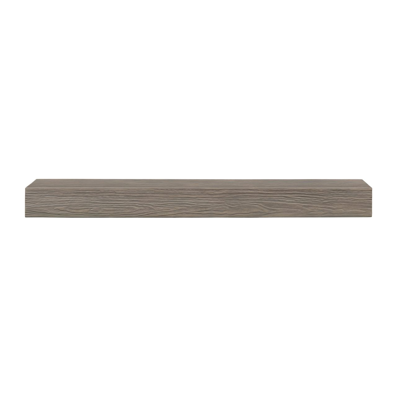48" Zachary Non-Combustible Fireplace Shelf by Pearl Mantels - Graywash Finish
