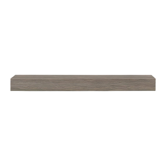 48" Zachary Non-Combustible Fireplace Shelf by Pearl Mantels - Graywash Finish