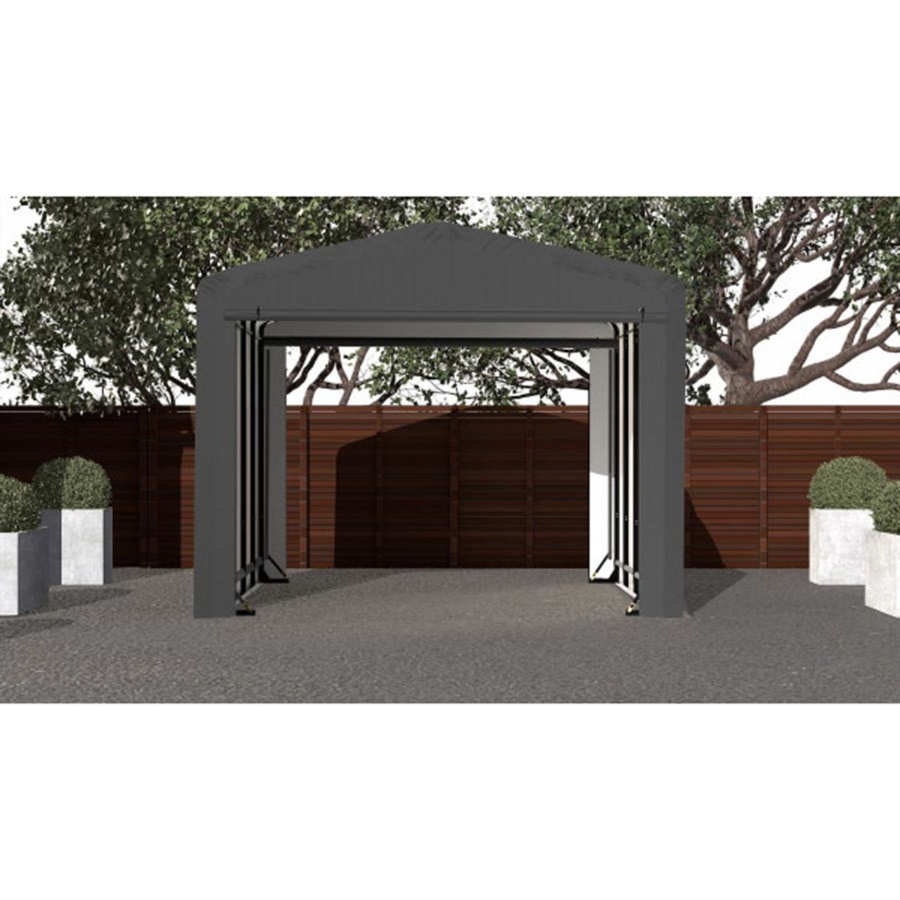 ShelterTube 12' x 18' x 10' Wind & Snow-Load Rated Garage - Gray