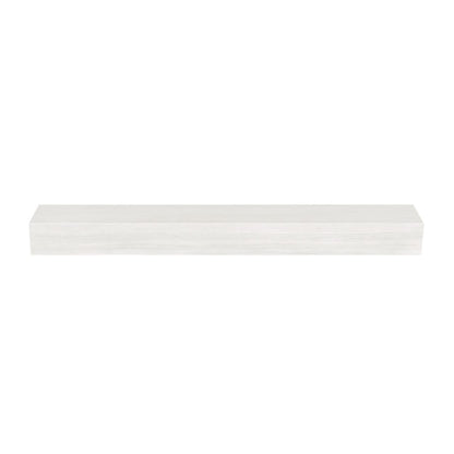 48" Zachary Non-Combustible Fireplace Shelf by Pearl Mantels - Whitewash Finish