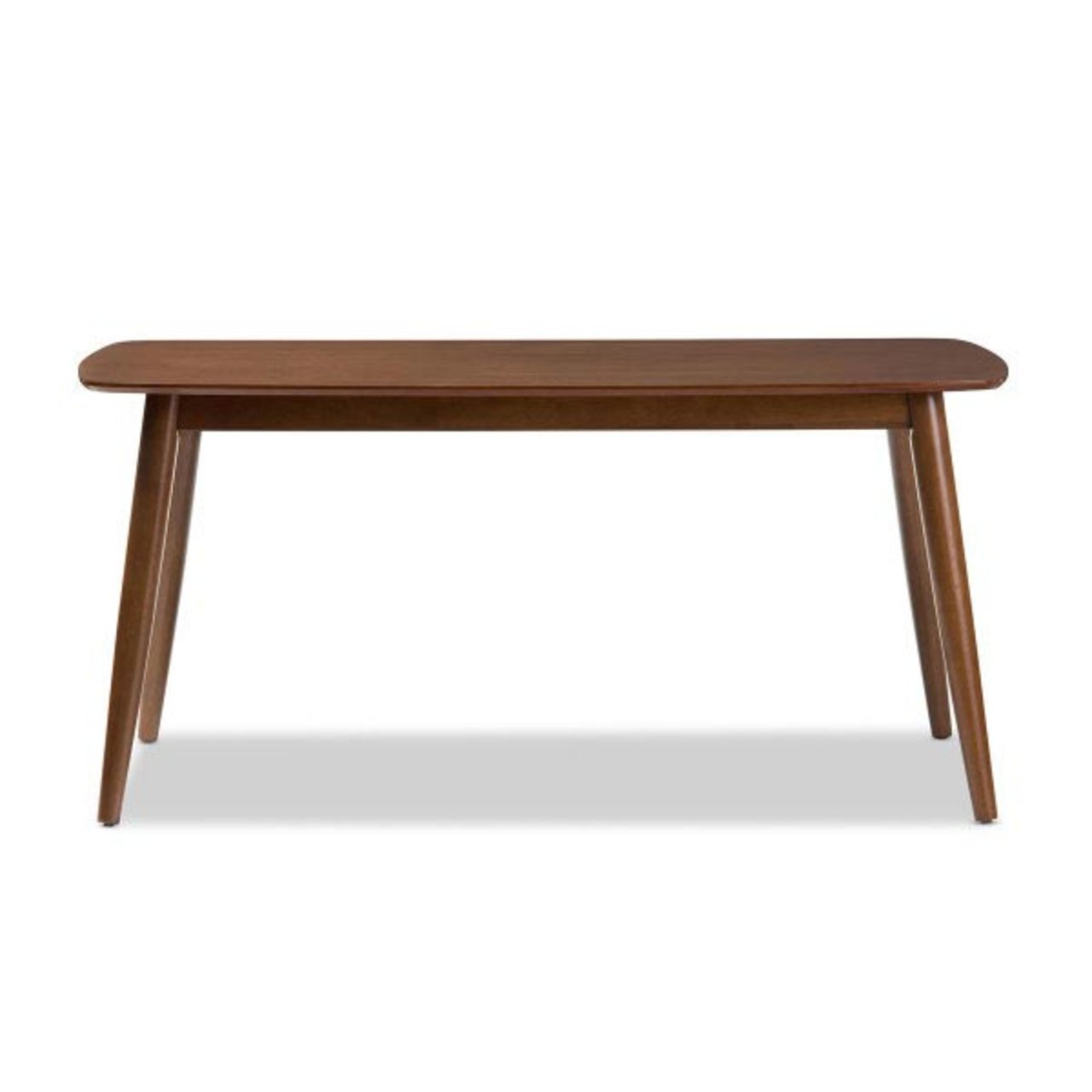 Baxton Studio Flora Mid-Century Modern "Oak" Medium Brown Finishing Wood Dining Table - Less Than Perfect