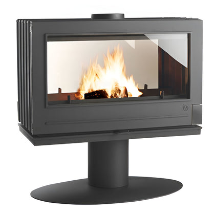 Invicta Nelson 36" Cast Iron Wood Burning Stove - 6129-44