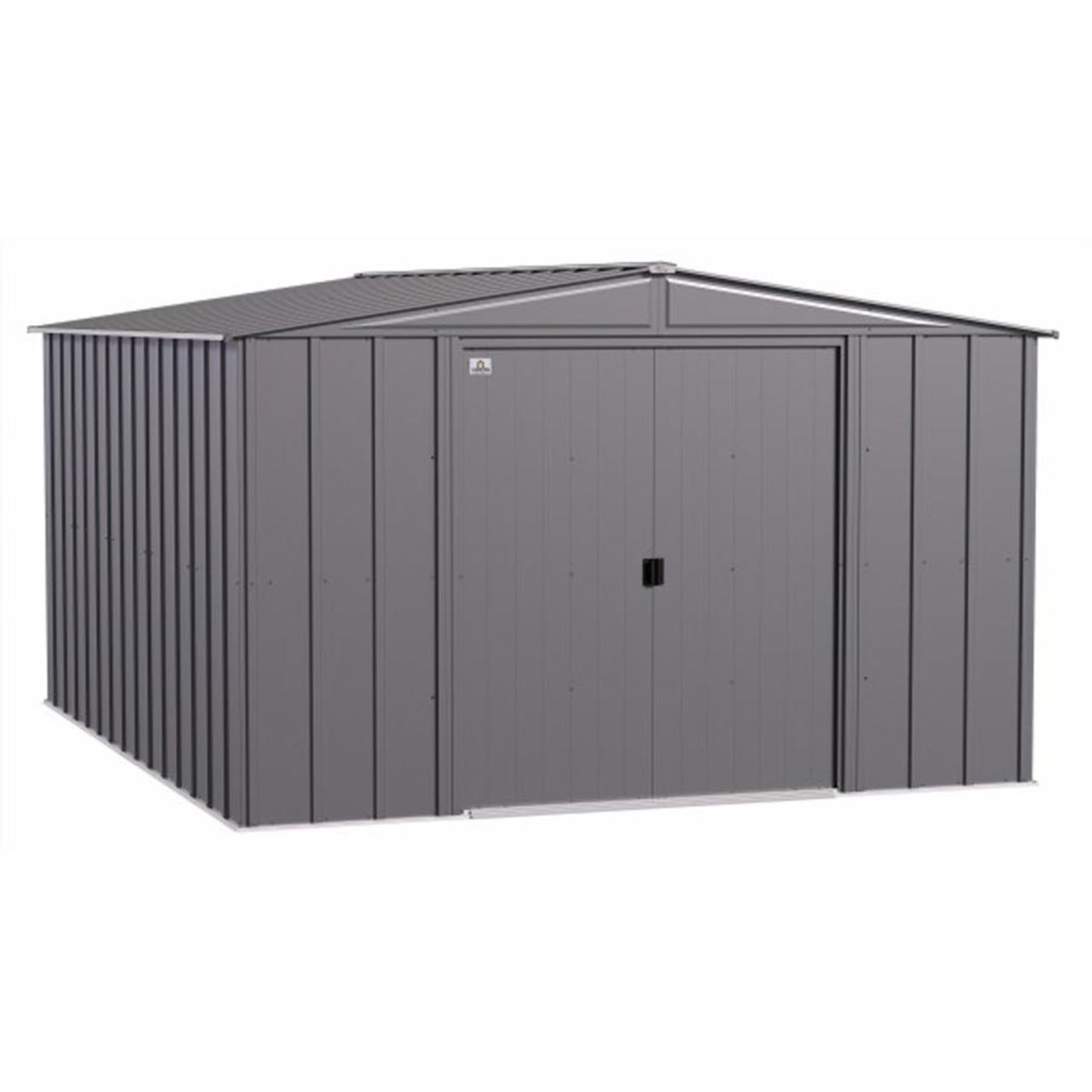 Arrow Classic Steel Storage Shed  10' x 12' - Charcoal