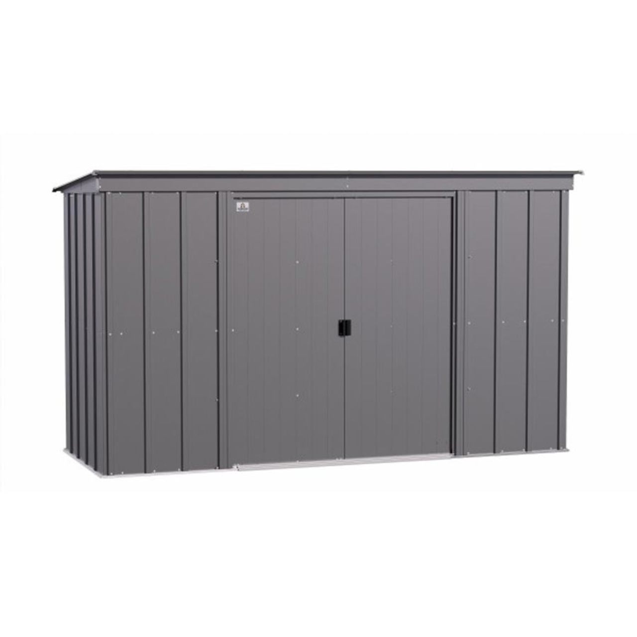 Arrow Classic Steel Storage Shed  10' x 4' , Charcoal