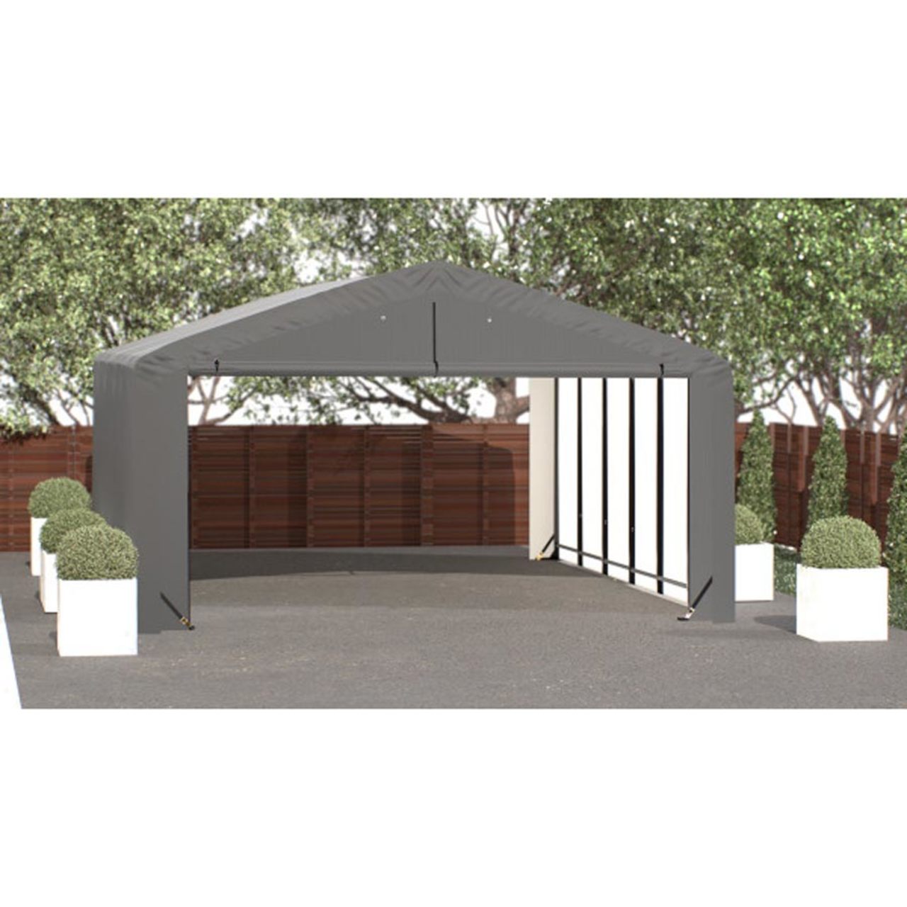 ShelterTube 20' x 27' x 10' Wind & Snow-Load Rated Garage - Gray