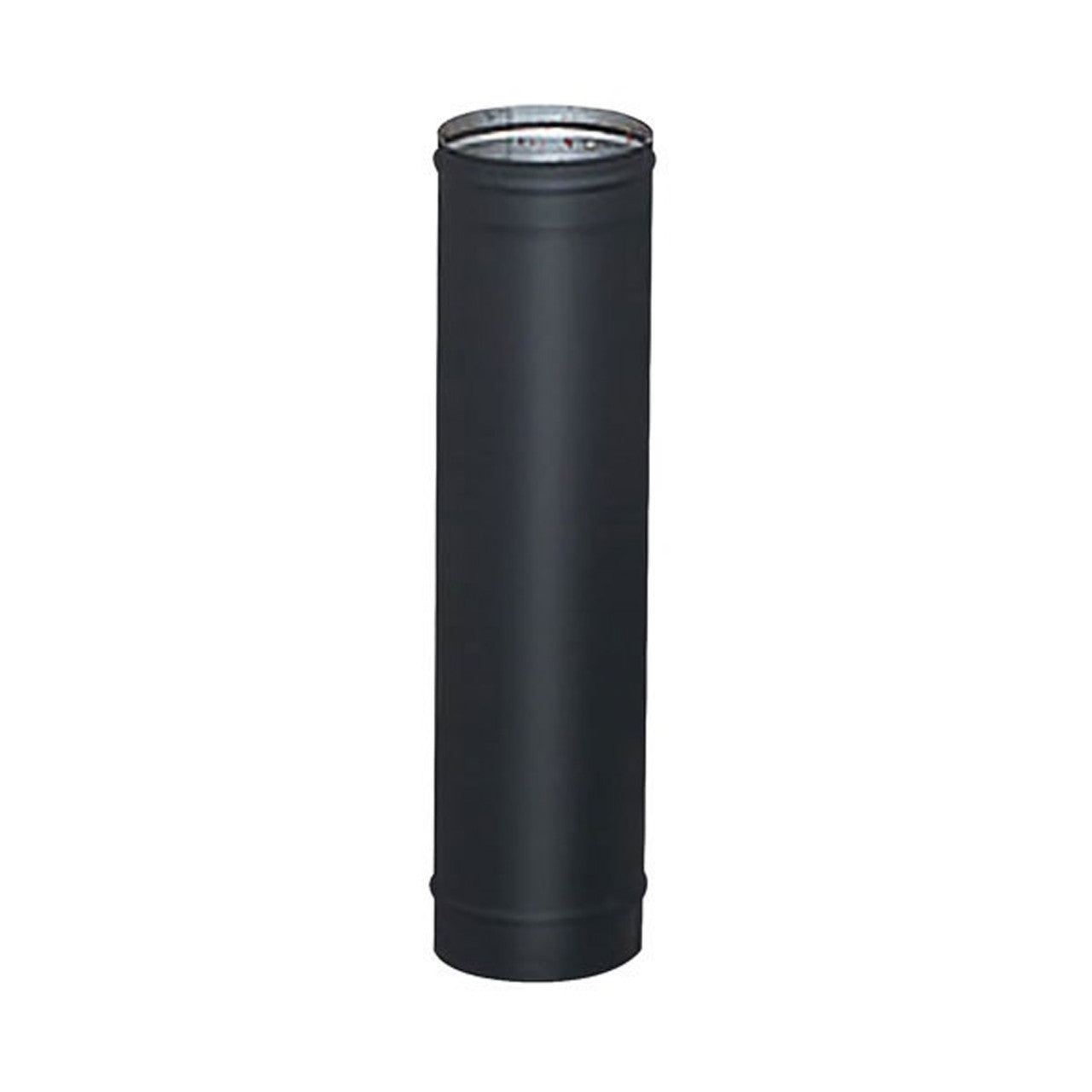 7" x 48" HeatFab Single Wall Black Stovepipe - 2708B