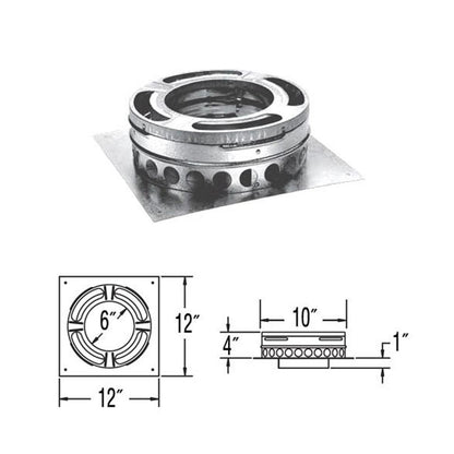 6" DuraPlus Base Plate - 6DP-BP
