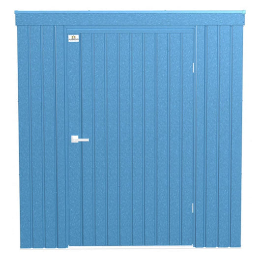 Arrow Elite Steel Storage Shed 6' x 4' -  Blue Gray