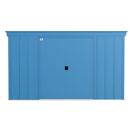 Arrow Classic Steel Storage Shed  10 x 4 , Blue Gray