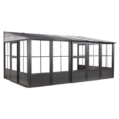 Charleston 10 x 16 Wall Mounted Solarium - Gray