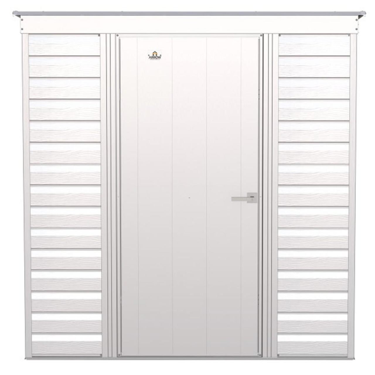 Arrow Select 6' x 4' Steel Storage Shed  -  Flute Gray