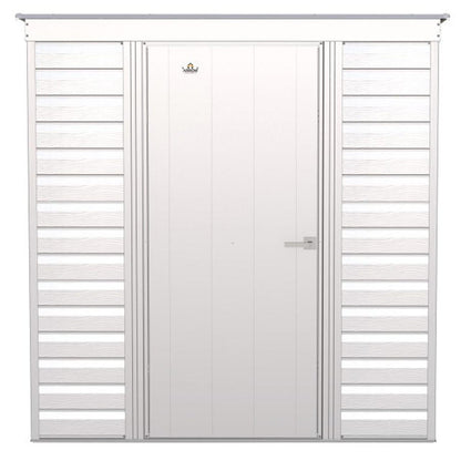 Arrow Select 6' x 4' Steel Storage Shed  -  Flute Gray