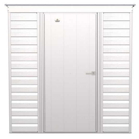 Arrow Select 6' x 4' Steel Storage Shed  -  Flute Gray