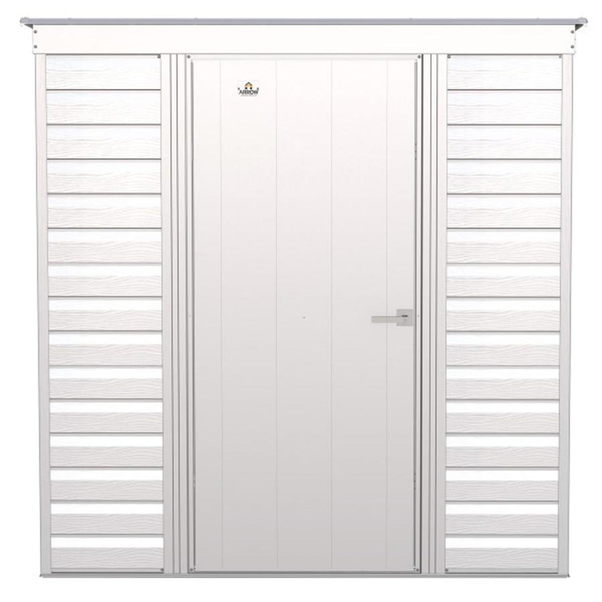 Arrow Select 6' x 4' Steel Storage Shed  -  Flute Gray