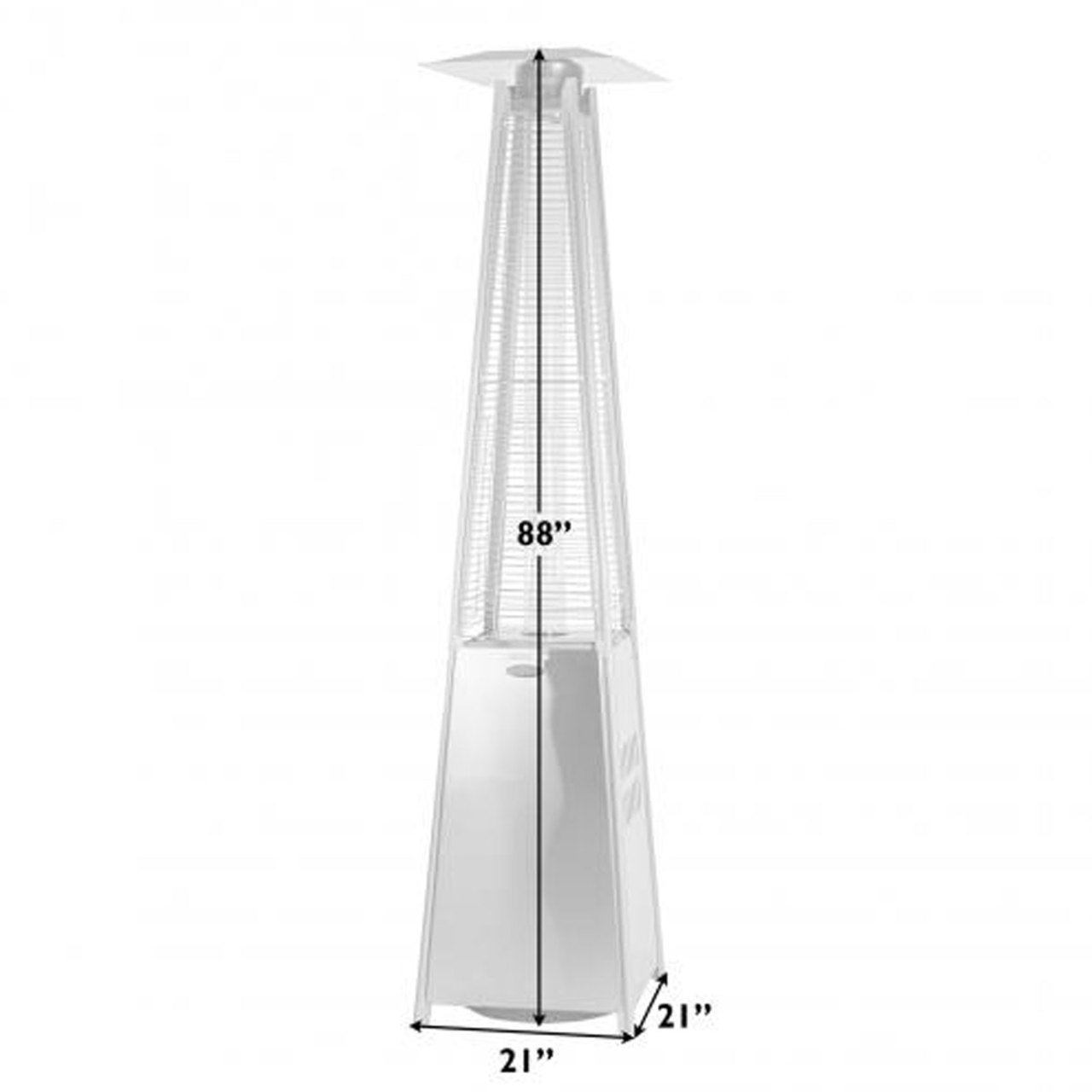Coronado Brushed Bronze Pyramid Flame Patio Heater