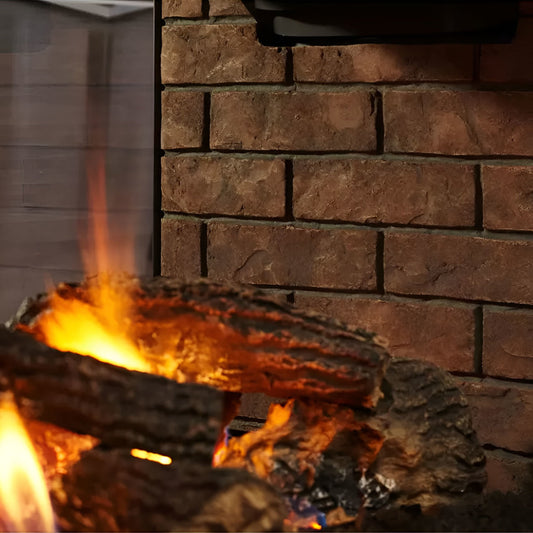 Majestic Brick Interior Liner 36" Peninsula - Weathered Traditional Brick - WTB36-PR