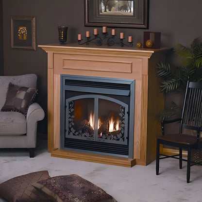 White Mountain Hearth Peninsula Mantel, 36, Unfinished Hardwood EMPTUH