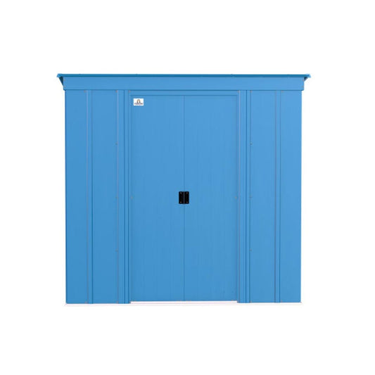 Arrow Classic Steel Storage Shed 6' x 4' -  Blue Gray