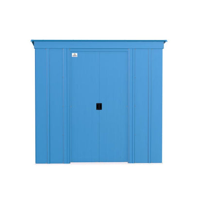 Arrow Classic Steel Storage Shed 6 x 4 -  Blue Gray