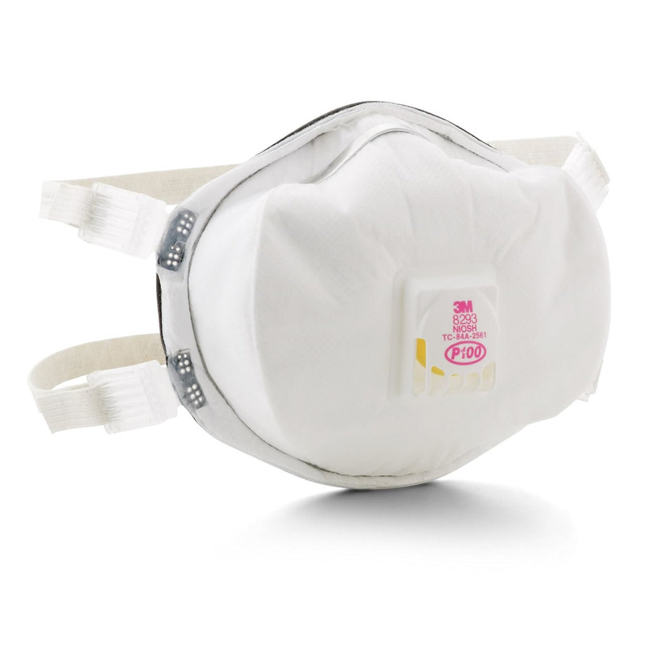 3M P100 Particulate Respirator USA Made, 8293, White