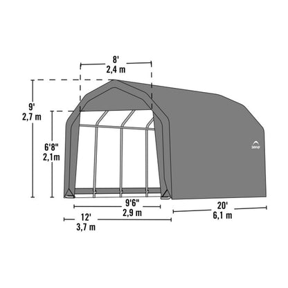 ShelterCoat 12 x  20 Garage Barn - Gray - 97053