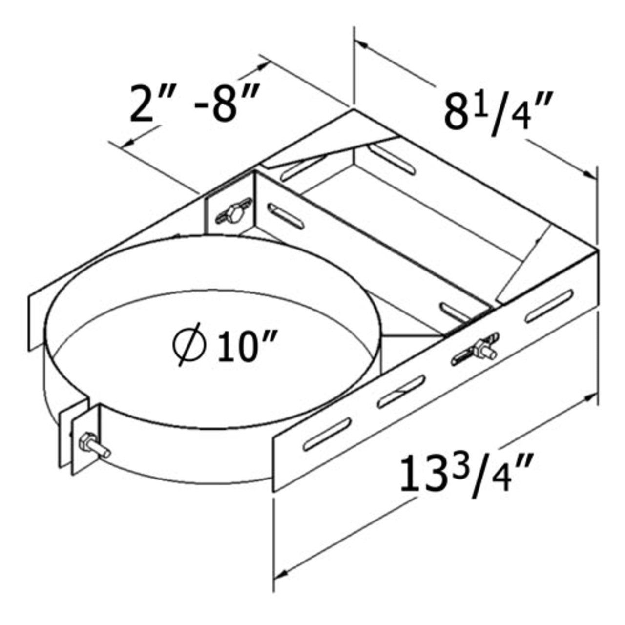 8'' Shasta Vent Thru The Wall Kit